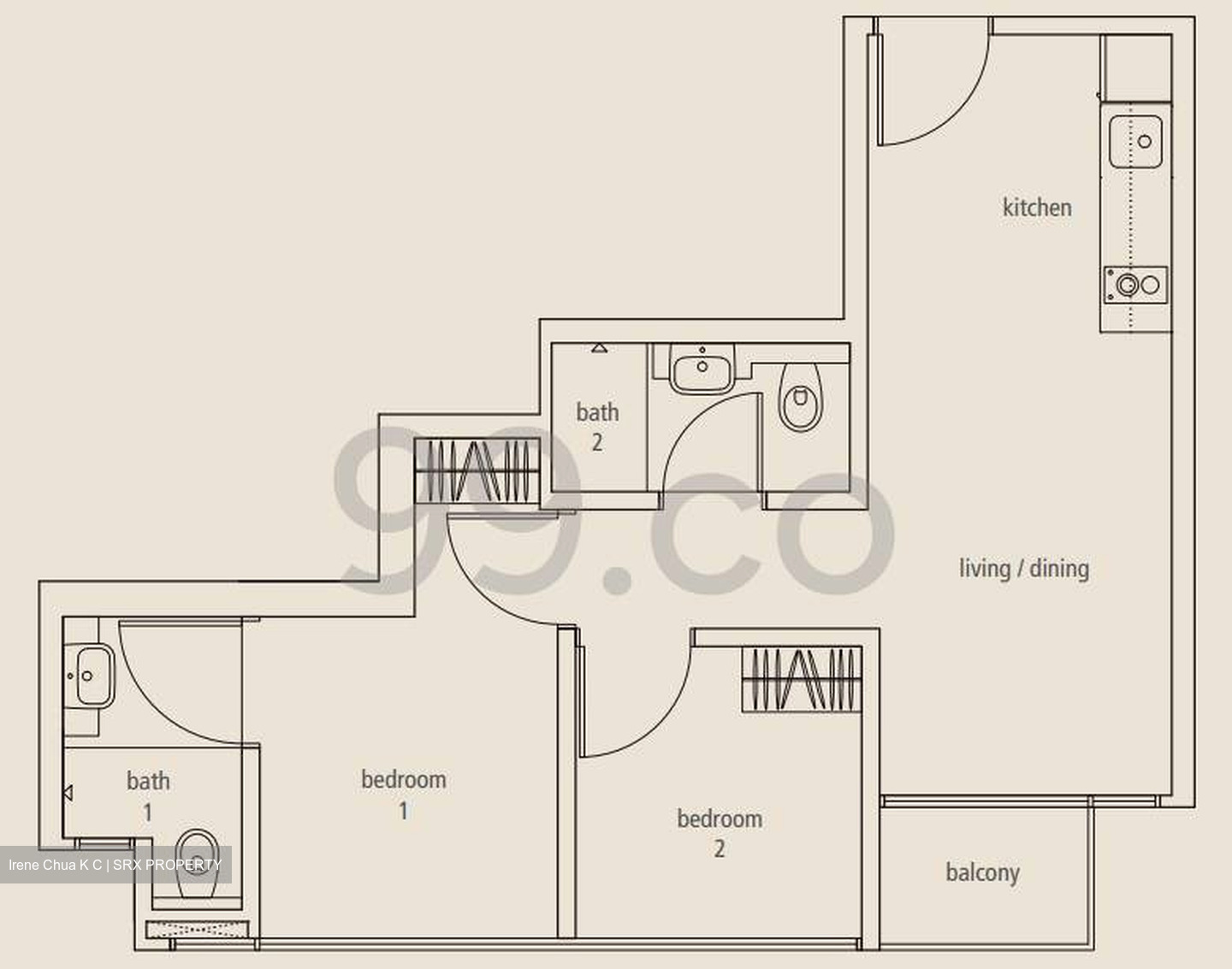 The Centren (D14), Apartment #446162351